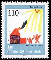 https://upload.wikimedia.org/wikipedia/commons/thumb/5/57/Stamp_Germany_1999_MiNr2062_SOS_Kinderdorf.jpg/170px-Stamp_Germany_1999_MiNr2062_SOS_Kinderdorf.jpg